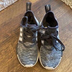 Adidas NMD’s (gray & white) Women’s size 5 1/2